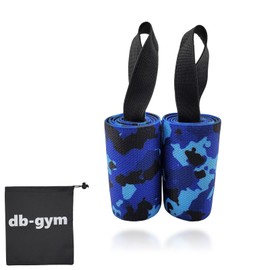 db-gym Wrist Wraps, Set of 2, Wrist Strap, Muscle Training, Wrist Fixation, Weightlifting, Gym Support, Weightlifting, Muscle Training, (Camo Blue)