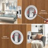 Dontay 2 Pack Pocket Door Privacy Lock, Flush Handles, 2-3/8"