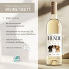 SpecialMe® Weinetiketten personalisiert Hunde Mama Hundefiguren mit bis zu 3