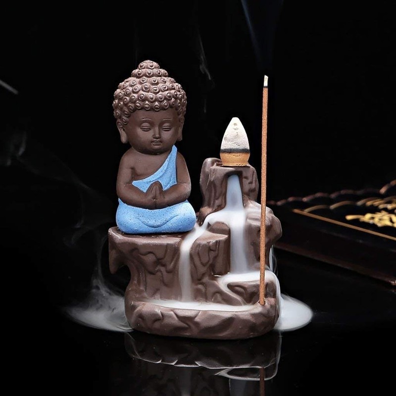 Decora Craft Poly Resin Buddha Incense Smoke Burner Fountain/Idol Gifts