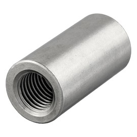 Round Sleeves with Internal Thread, Stainless Steel A2/V2A, Threaded Sleeves, Connecting Sleeves, Spacer Nuts, Long Nut (M6 x 30 mm, Pack of 20)