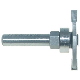 Magnate 1142 Slot Cutter Router Bit, with Top Bearing - 1/8" Cutting Length, 5/16" Cutting Depth