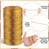 656 Feet/218 Yards Metallic Cord Gold Twine, 1 Spool 1.5