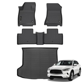 Jenofa-Floor Mats for 2019-2025 Infiniti QX50 & QX55 2022-2025 Cargo Mat Car Mats for Infiniti QX55 All Weather Waterproof Durable Floor Mat Accessories Full Set 2024