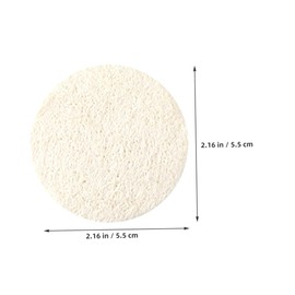 Baluue 10pcs Loofah Sponge Pads Face Scrubbers Natural Exfoliating Facial Cleansing Pads Body Scrubbers for Spa