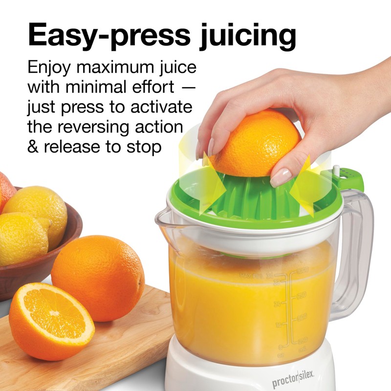 Proctor Silex Electric Citrus Juicer Machine, Large 34 oz. Pitcher,