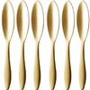 Todai 005799 18-8 Albi Petite Spoons, Gold Plated, (Pack of