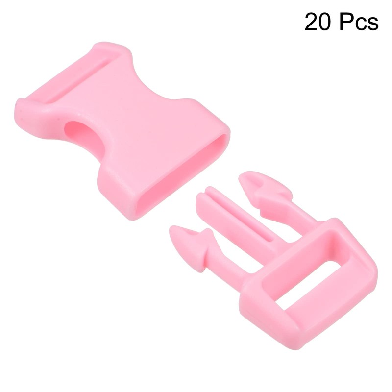 PATIKIL Plastic Buckles, 20 Pack Quick Side Release Clips for
