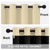 Thermal Insulated 100% Blackout Curtains for Bedroom with Black Liner,
