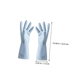 Ciieeo 3 Pairs Rubber Kitchen Gloves for Dishwashing and Household Cleaning Versatile Protective Gloves for Laundry and Chores and Water Resistant Blue Green Pink