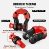 VEVOR 2 Pack 3/4" D Ring Shackle with 7/8" Screw