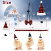 CooShou 12Pcs Christmas Pet Chicken Hat Scarf Bowtie Set Mini