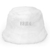 xo, Fetti Bachelorette Party Decorations White Bride Fur Bucket Hat