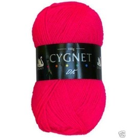 Cygnet DK Double Knitting Acrylic Yarn/Wool 100g - 6534 Bright Pink