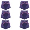 Fun Express Purple Geometric Favor Boxes with Bow - Bulk