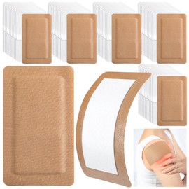 Geiserailie 60 Pcs Flexible Extra Large Adhesive Bandages 5" x 3" Sterile Fabric Adhesive Bandages with Non Stick Pad, Latex Free for Wound Care