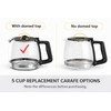 5 Cups Glass Coffee Maker Pot Replacement, Compatible with Black