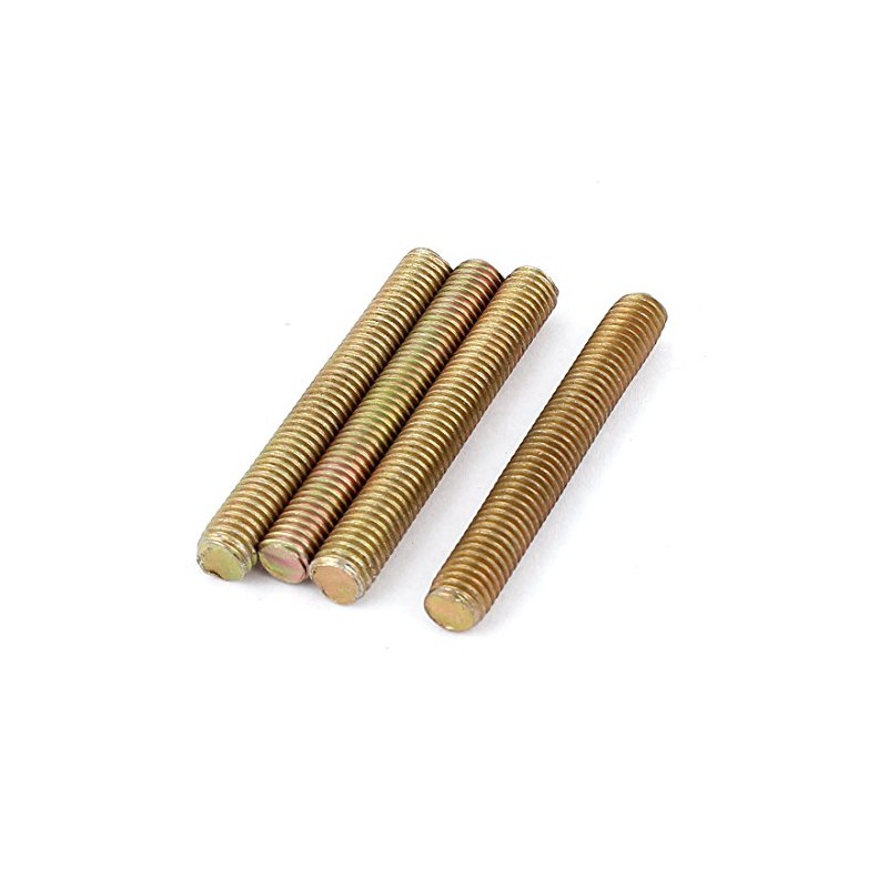 Sourcingmap 1.25mm Pitch M8 x 60mm Metal Threaded Rod Bar