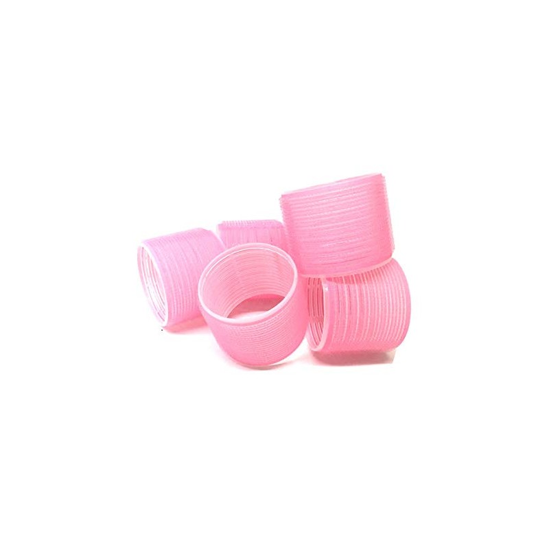 6 Pack Super Jumbo Self Grip Hair Rollers Pro Salon
