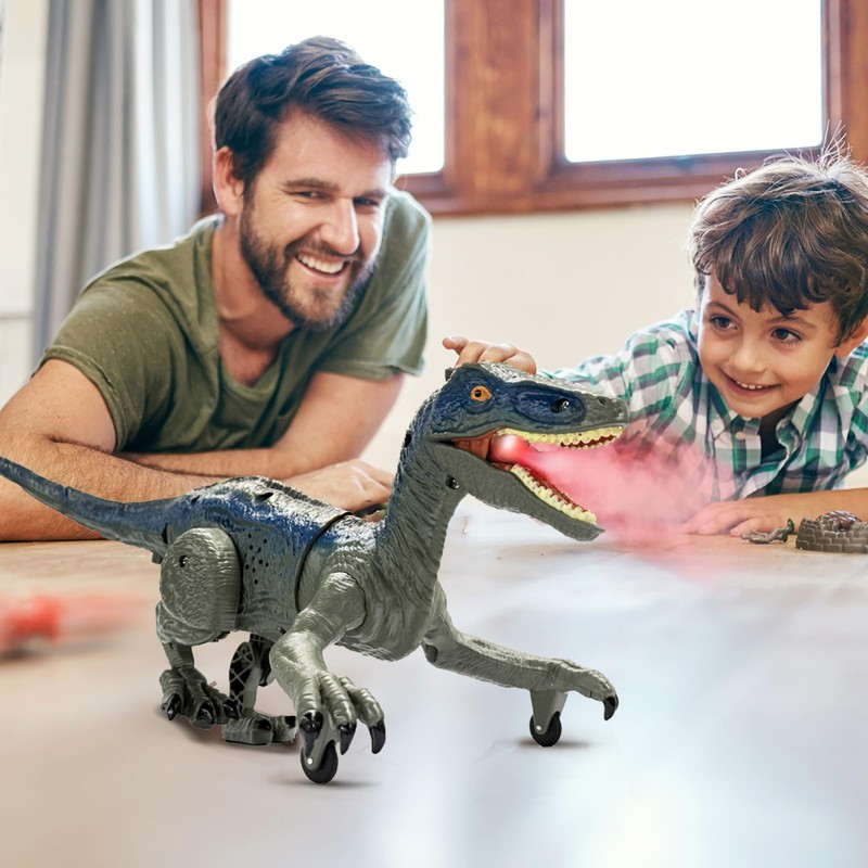 Remote Control Velociraptor, Dinosaur Toy for Kids 4-12
