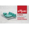 Origami 2-Pack Steel Sliding Pullout Drawer & Cabinet Organizer, Adjustable