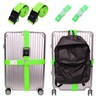 Luggage Strap Eye-catching Set, Suitcase Straps 2 Pieces and 2