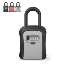 Portable Anti-Theft Combination Key Lock Box for Shared Access Box Red