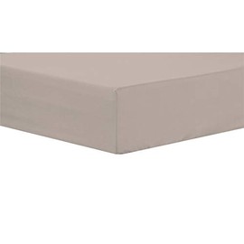 Olivia Rocco Easy Care Fitted Sheet Poly Cotton Bed Sheets, Super King Natural