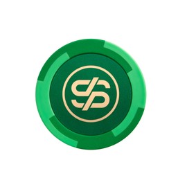 SLOWPLAY Godel Clay Poker Chips, 14 Grams Heavyweight Clay Composite, 40mm Large Chips in Bulk, Pack of 50 in Green Without Denomination