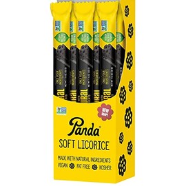Panda ® | Natural Soft Original Licorice | Pure Panda Black Licorice Candy Made with Only Four Natural Ingredients | Non-GMO Project verified | Vegan & Fat Free | 32 Gr - 1,125 OZ x 20 Bars Pack