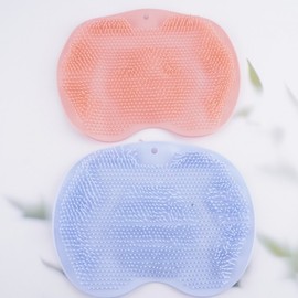 Foot Washing Mat and Brush Foot Brush Mat Pink 3ea