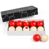 Arrowbash Resin Bumper Pool Balls Set - 10 Regulation Size