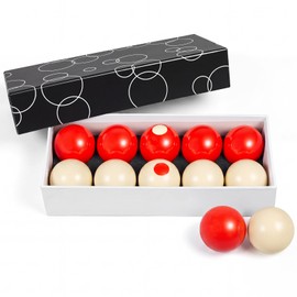 Arrowbash Resin Bumper Pool Balls Set - 10 Regulation Size 2-1/8" Balls with 2 Replace Ball Standard Billiard Ball Set,Bumper Pool Table Accessories