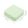 BIUDECO 2Pcs Portable Square Powder Puff Storage Box Breathable Makeup