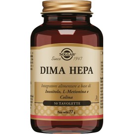 Solgar DIMA HEPA, 50 tavolette – Colina, Inositolo e L‑Metionina – funzione epatica