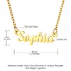 U7 Jewellery Pendant Name Gold Plated Sophia Womens Necklace