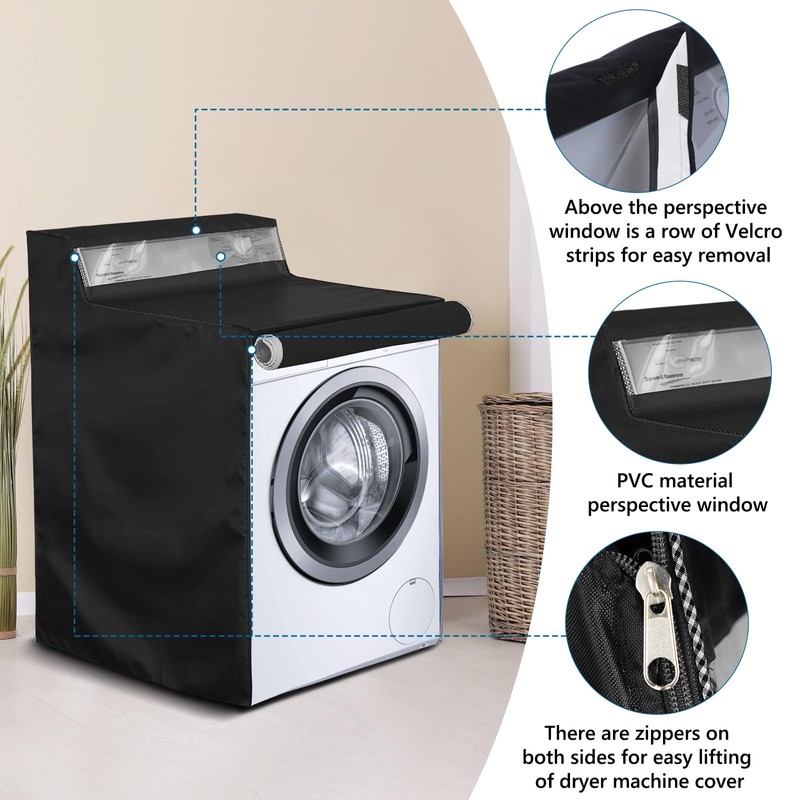 AKEfit 2 Pack Washing Machine Cover, Waterproof Dustproof Washer Dryer