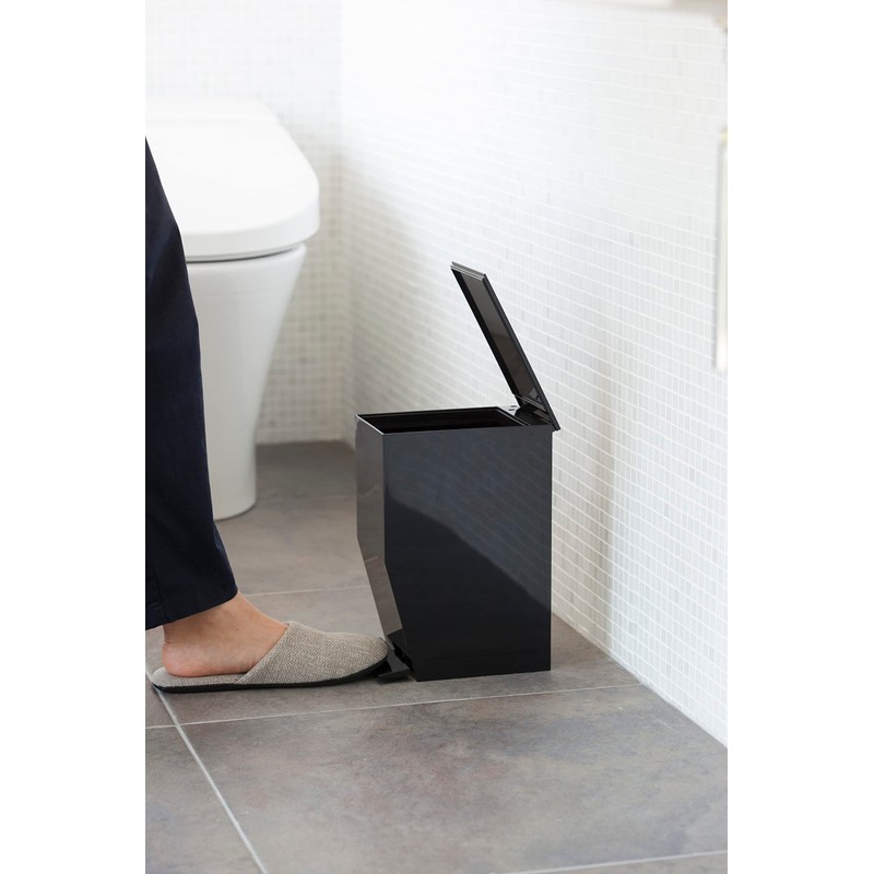 Sanitary Pedal Bin Tower Black