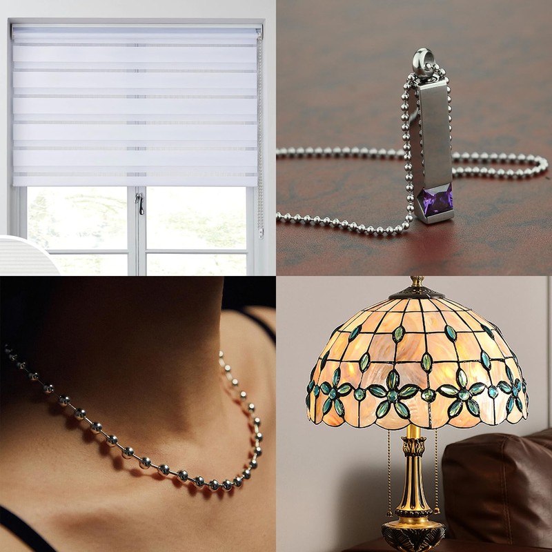SYEYCW 5Meter / 16.4Feet Roller Blind Chain, 4.5mm 304 Stainless
