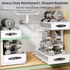 Under Sink Organizer, 2 Tier Pull out Cabinet Organizer Baskets