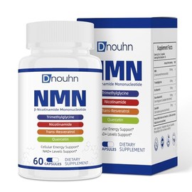 Suplemento NMN de 1000 mg orgánico puro – Alternativa NMNH, apoya la energía celular, niveles de NAD+ y envejecimiento saludable, suplementos NAD+ par