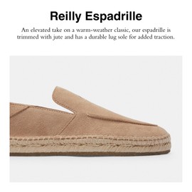 Coach Men's Reilly Espadrille Loafer, Taupe, 9