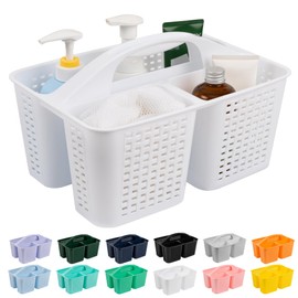 Tiawudi Portable Shower Caddy, Caddy Organizer with Handle, Plastic Shower Basket Hold Soap, Shampoo, Hair Supplies and Beauty Products, Cleaning Supplies Organizer for Home, Dorm, Shelf and Cabinet