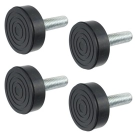 SPARES2GO Universal Dishwasher Adjustable Screw in Foot (Pack of 4, 8mm Thread)