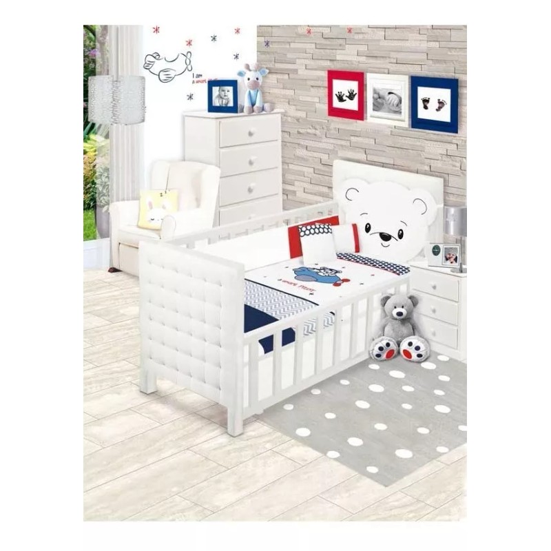 BabyBaby Set De Edredón Para Cama Cuna Corral Modelo Piloto