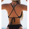 CUPSHE Bikini Top for Women Bathing Suit Spaghetti Straps Back