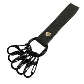 Arcade Key Ring, Carabiner, Stylish, Men's, Women's, Key Case, Key Holder, Silver, Gold, Black, Gunmetal, Black x Black (D type)