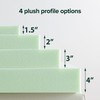 ZINUS 1.5 Inch Green Tea Memory Foam Mattress Topper, Smaller,