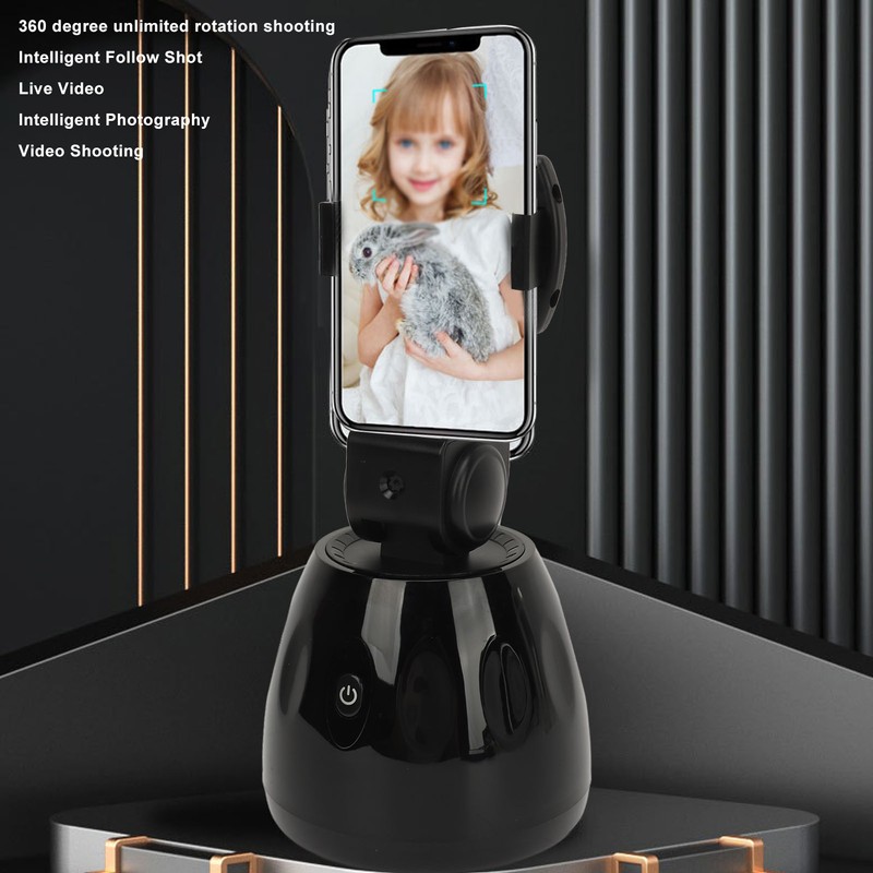 Auto Face Tracking Phone Holder 360 Degree Rotation Face Body