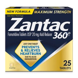 Zantac 360 Tablets - 20mg, 25 Count